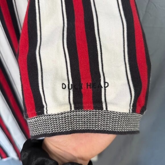 Share Vintage Duck Head Tour XL Golf Polo Shirt Mens Striped Short Sleeve VTG - Picture 5 of 7